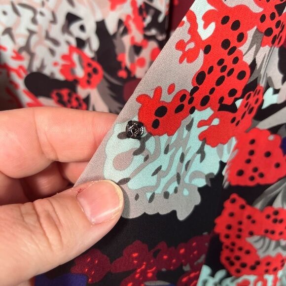 Parker SILK LONG BELL sleeve romper XS - Picture 9 of 10